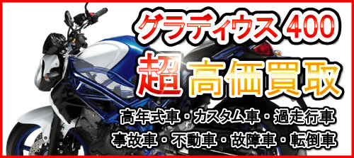 車種別特集　スズキ　グラディウス400買取